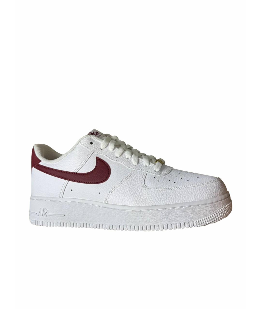 NIKE Белые кожаные низкие кроссовки / кеды, фото 1