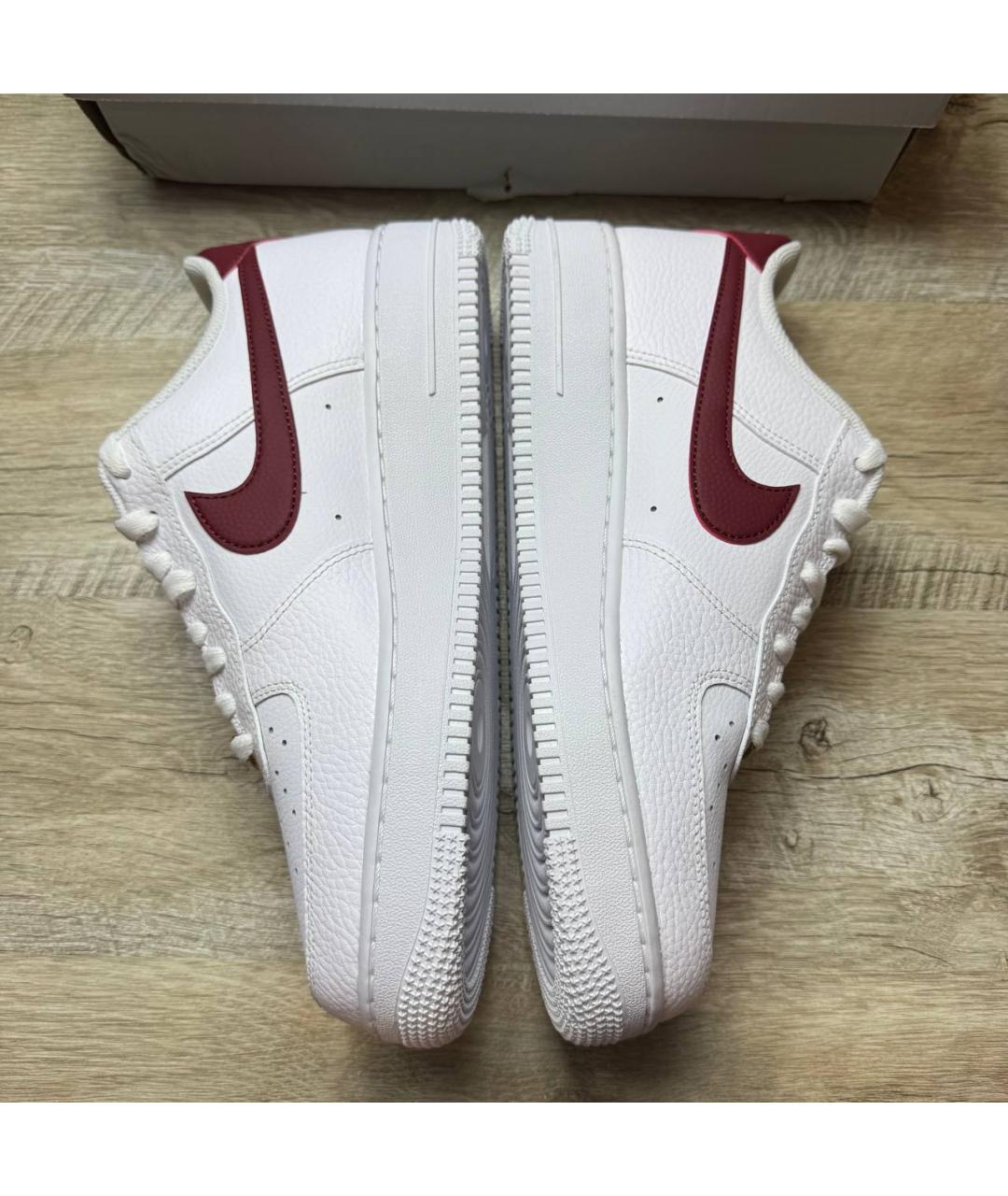 NIKE Белые кожаные низкие кроссовки / кеды, фото 6