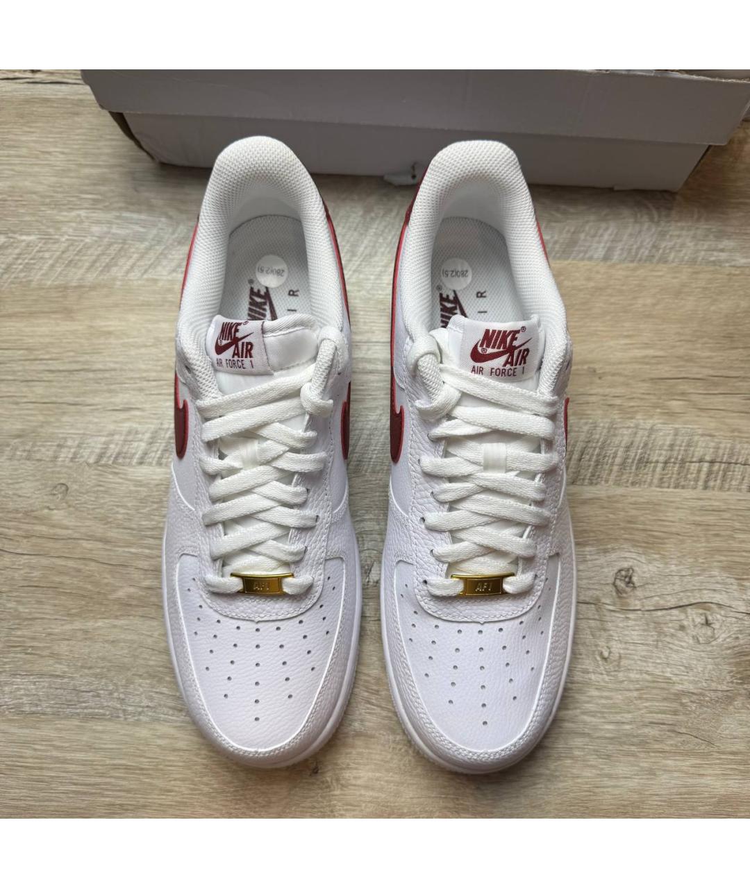 NIKE Белые кожаные низкие кроссовки / кеды, фото 4