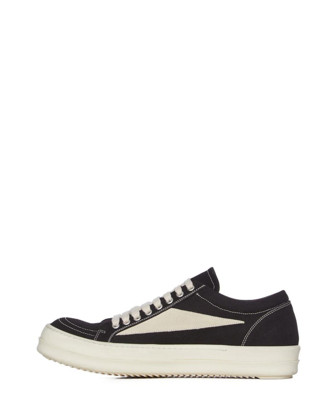 RICK OWENS DRKSHDW Черные текстильные кеды, фото 4