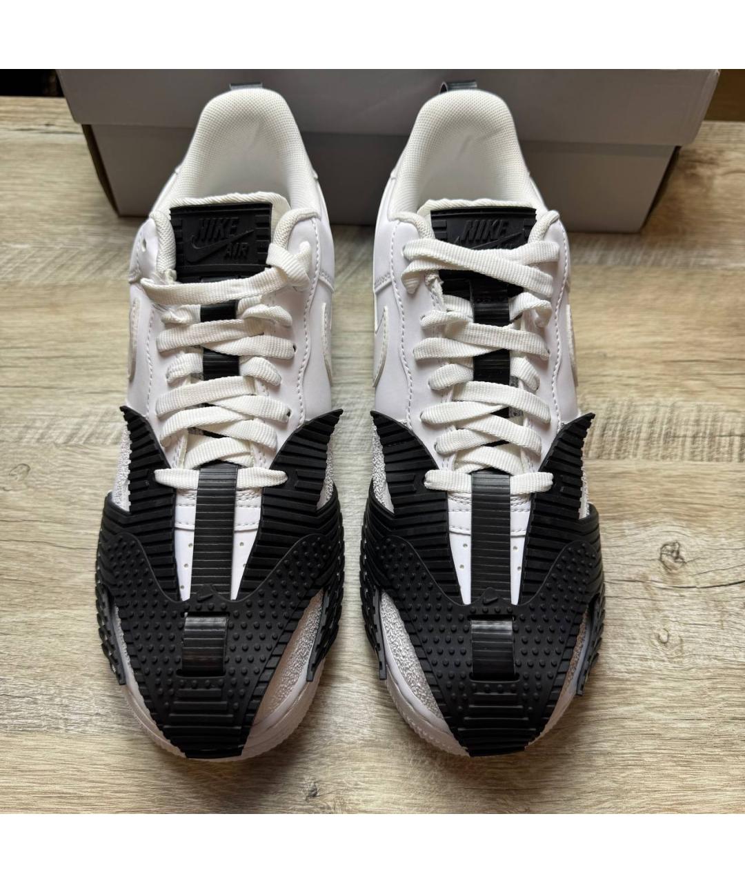 NIKE Белые кожаные низкие кроссовки / кеды, фото 4