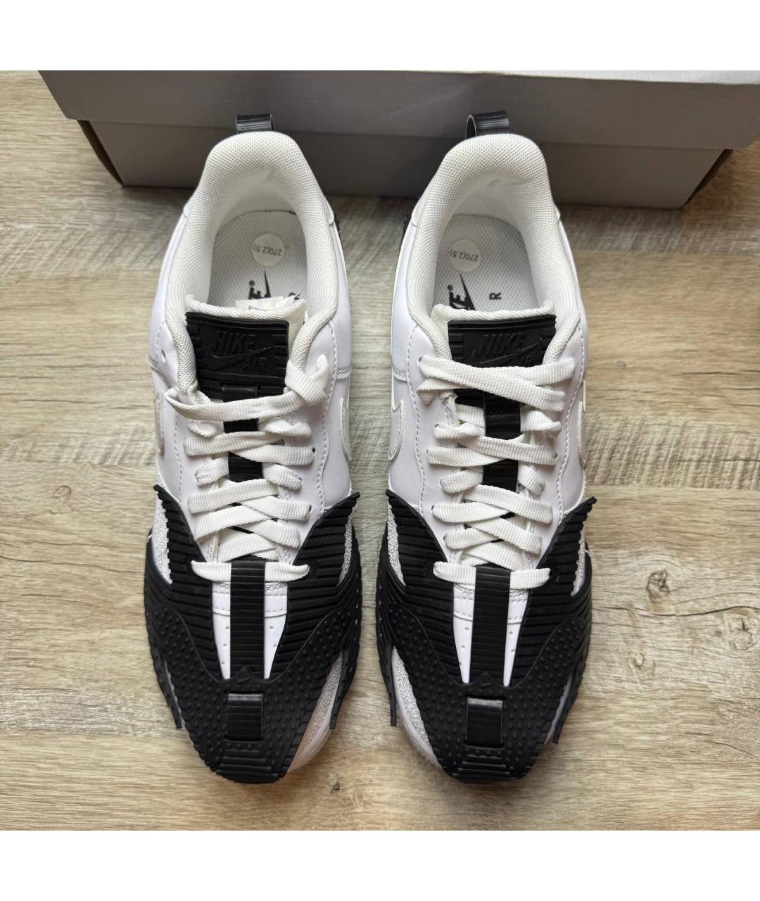 NIKE Белые кожаные низкие кроссовки / кеды, фото 5