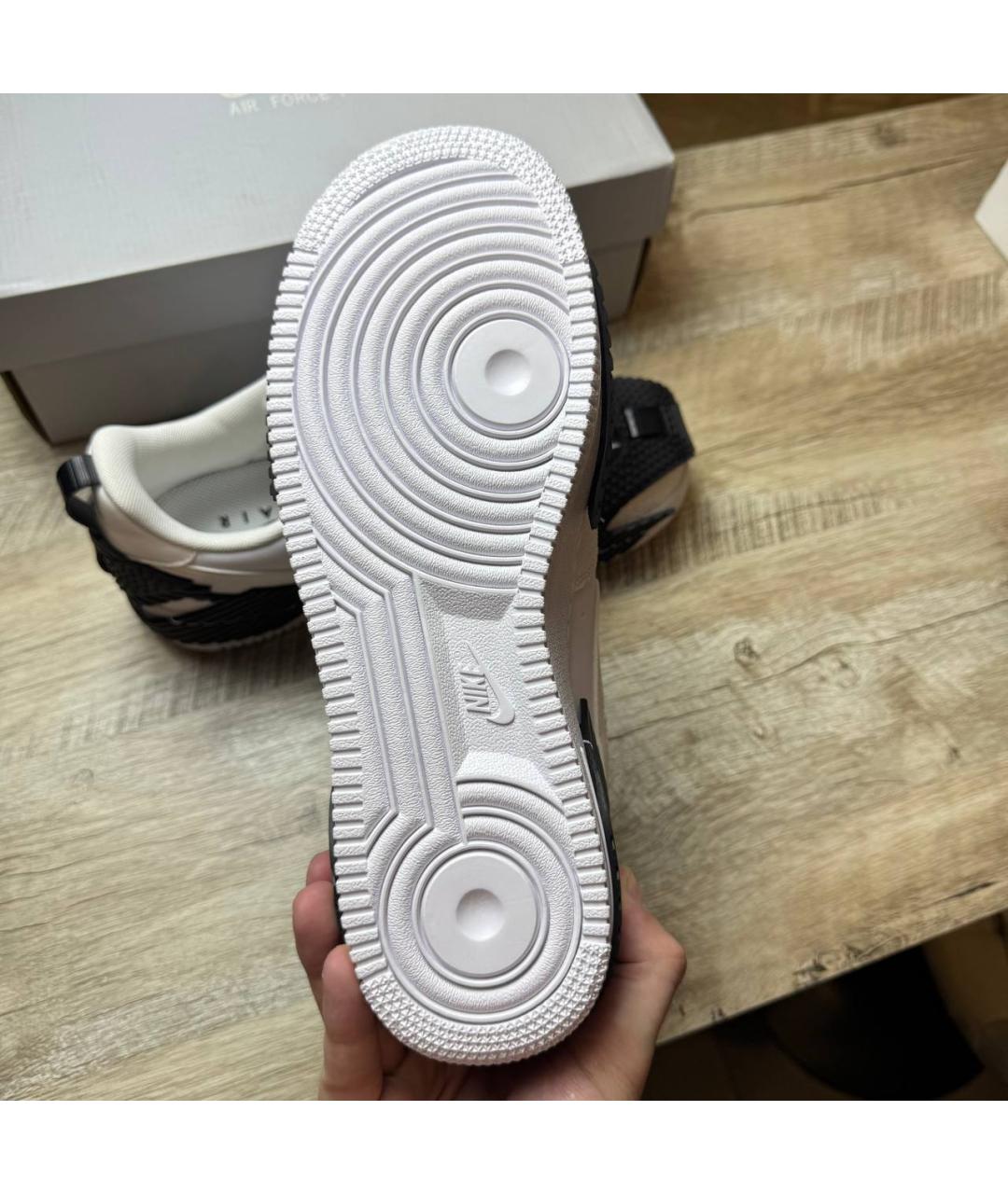 NIKE Белые кожаные низкие кроссовки / кеды, фото 9