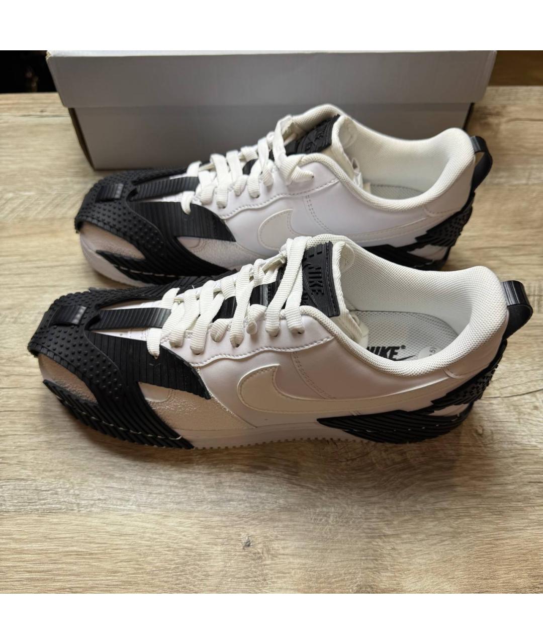 NIKE Белые кожаные низкие кроссовки / кеды, фото 7