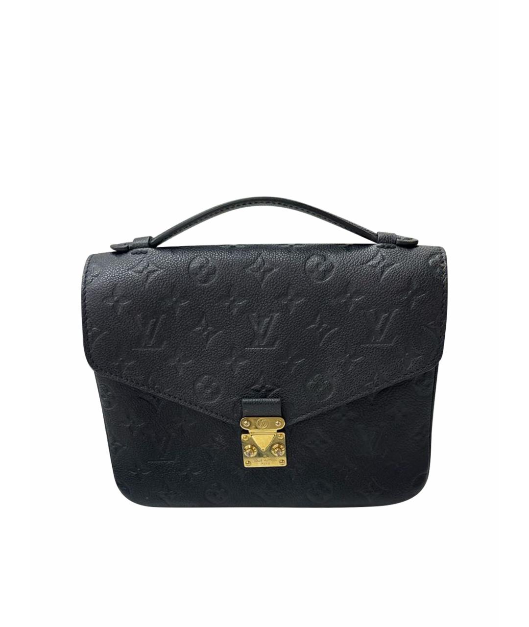 LOUIS VUITTON Черная кожаная сумка через плечо, фото 1
