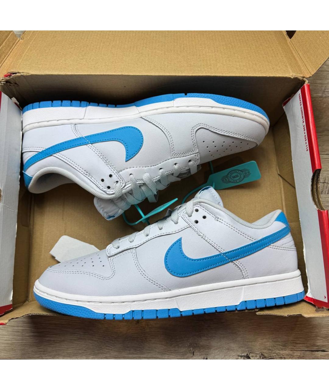 NIKE Серые кожаные низкие кроссовки / кеды, фото 2