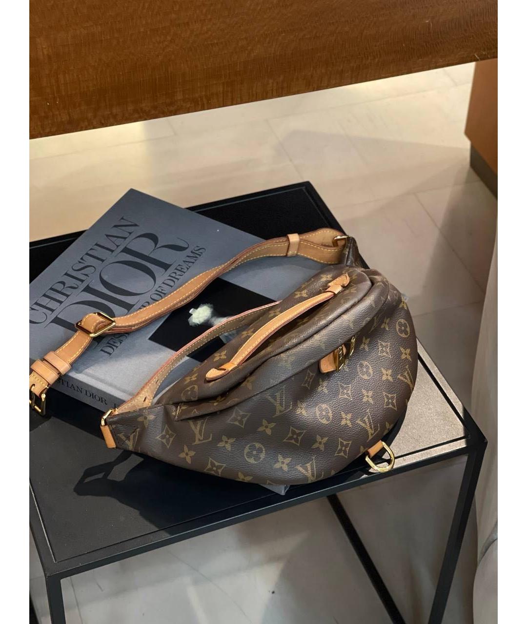 LOUIS VUITTON Коричневая поясная сумка, фото 2