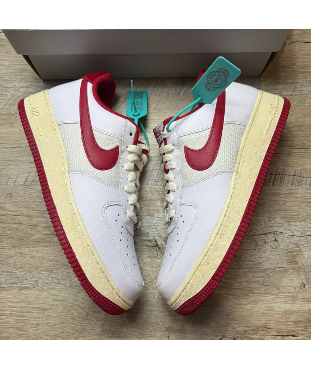 NIKE Белые кожаные низкие кроссовки / кеды, фото 9
