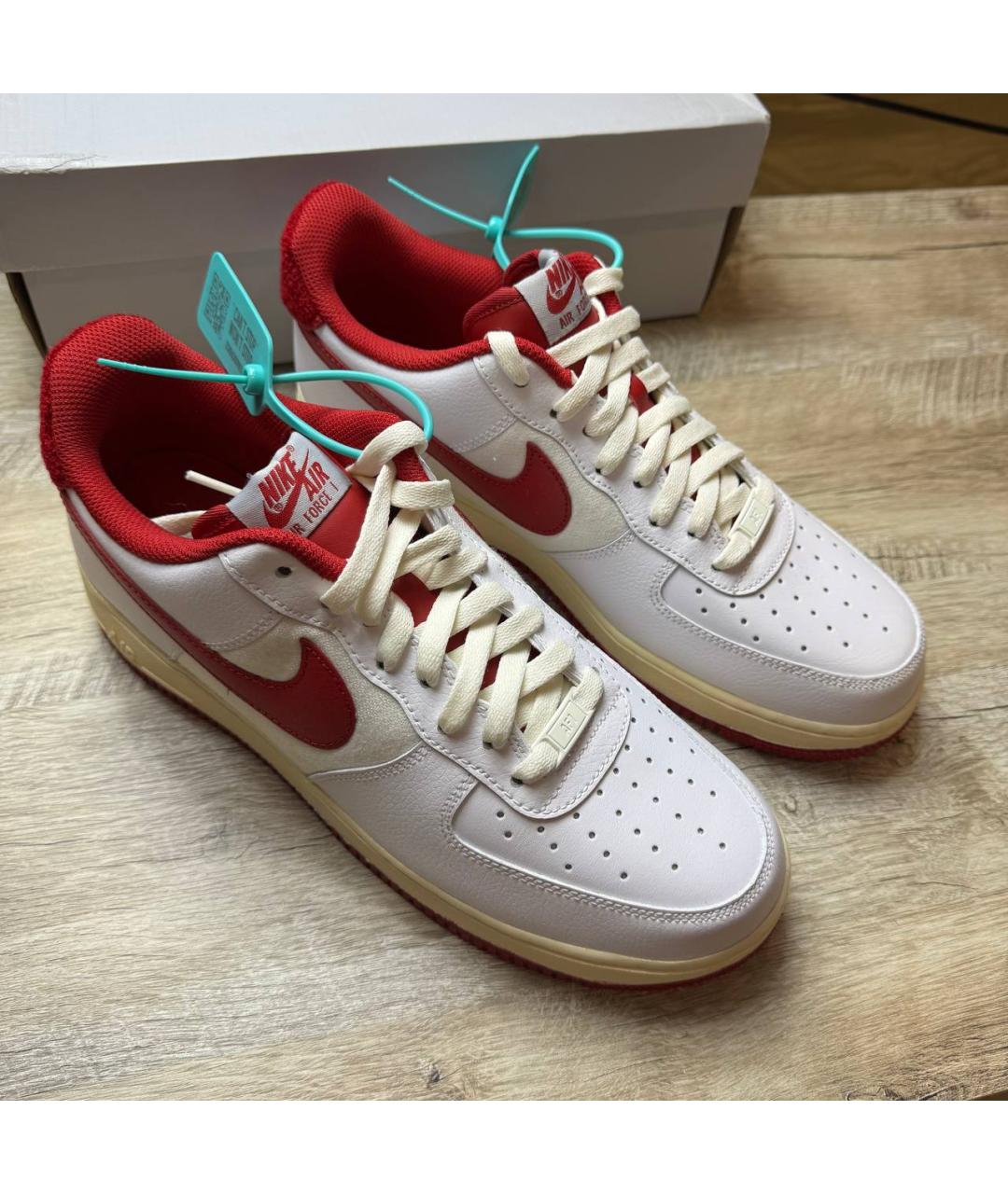 NIKE Белые кожаные низкие кроссовки / кеды, фото 6