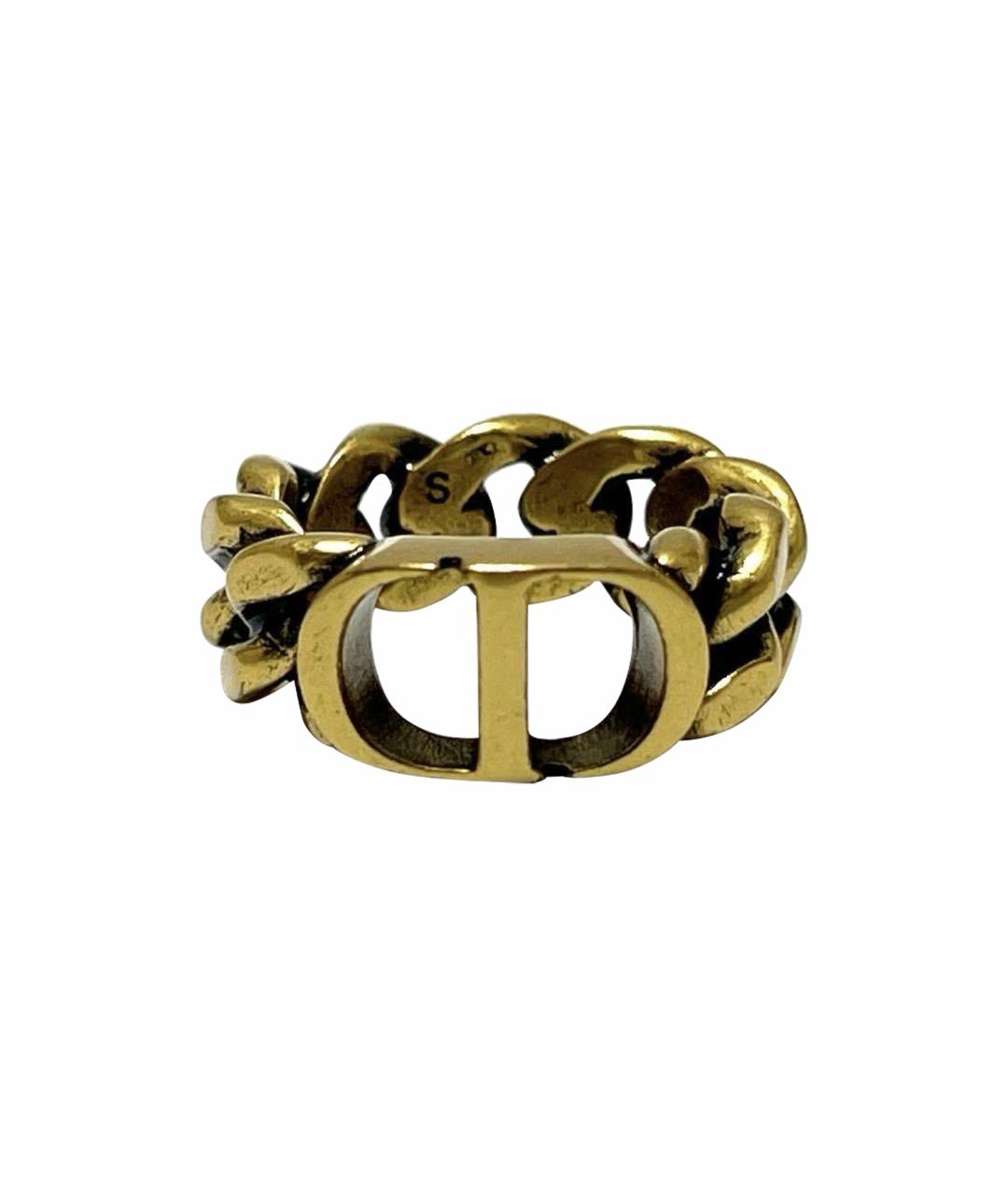 CHRISTIAN DIOR Золотое металлическое кольцо, фото 1