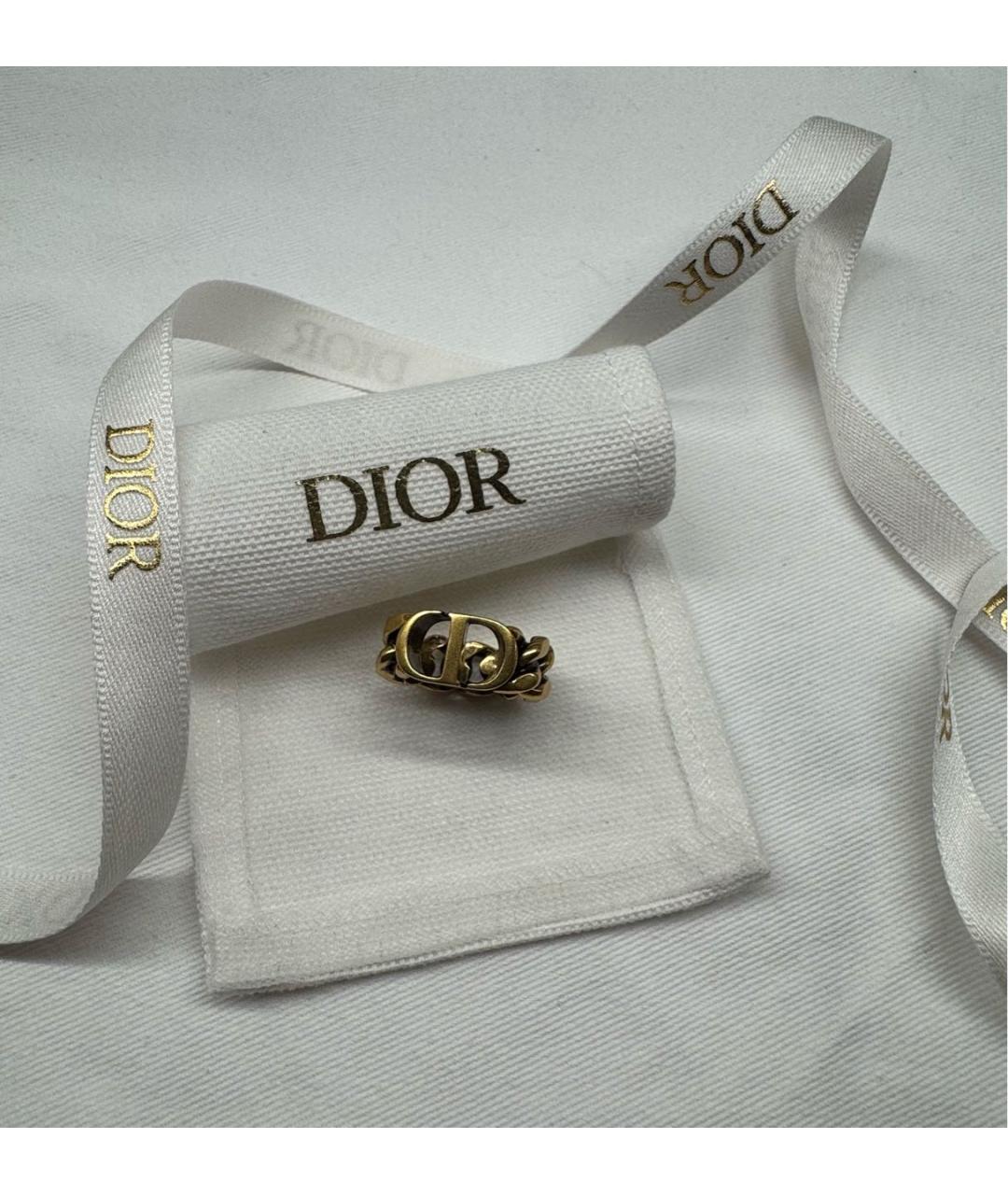 CHRISTIAN DIOR Золотое металлическое кольцо, фото 6