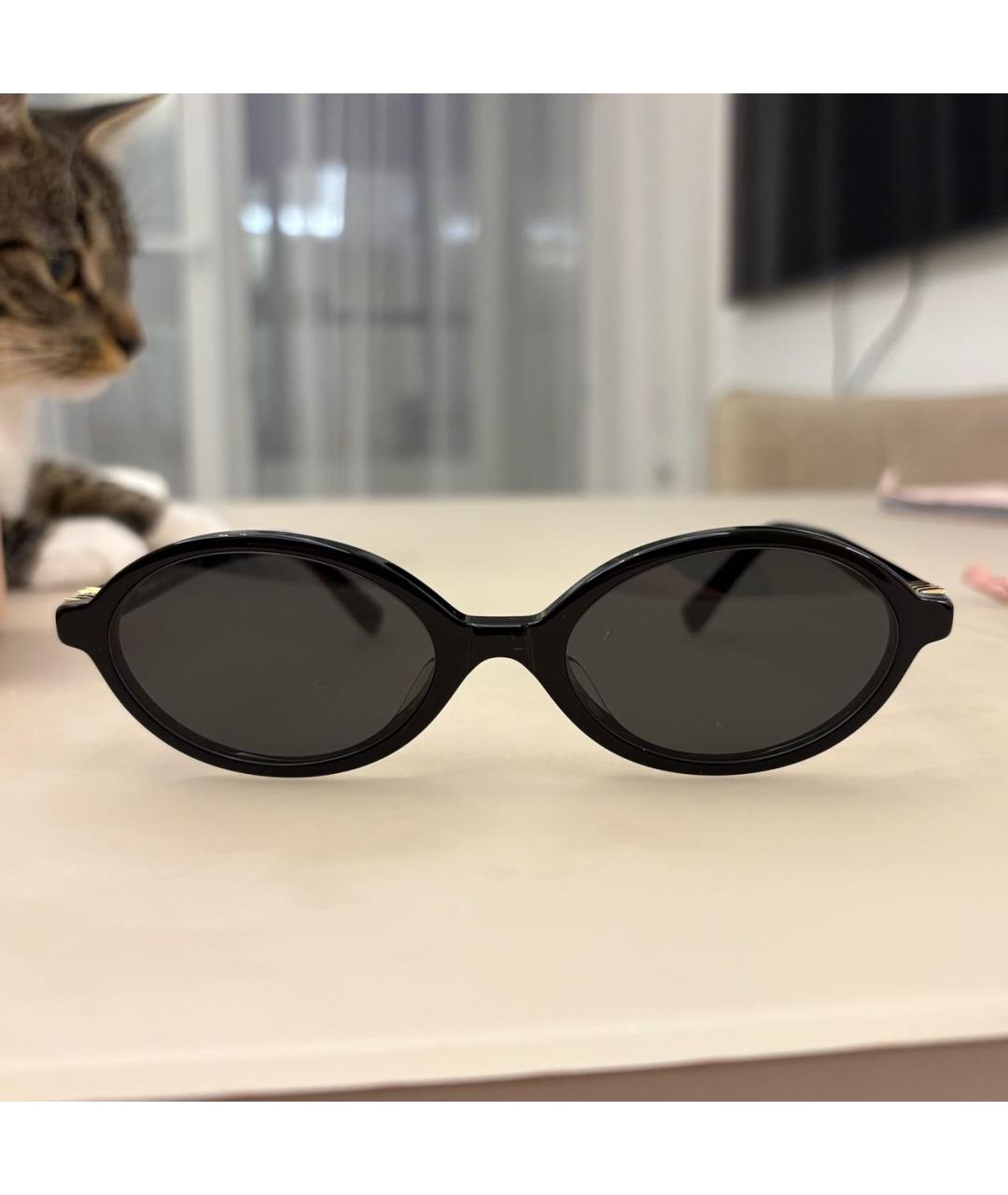 MIU MIU Черные пластиковые солнцезащитные очки, фото 5