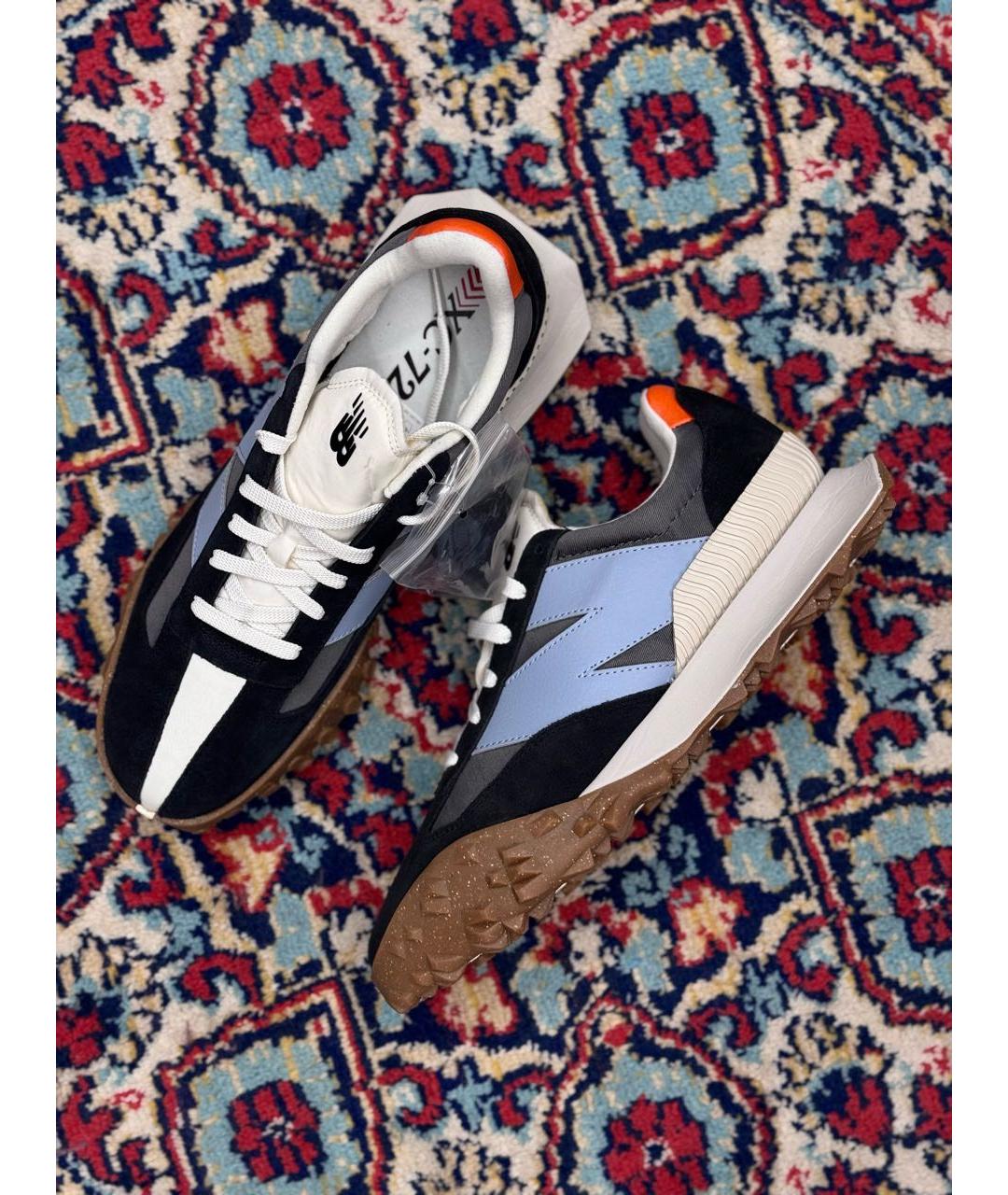 NEW BALANCE Темно-синие замшевые низкие кроссовки / кеды, фото 3