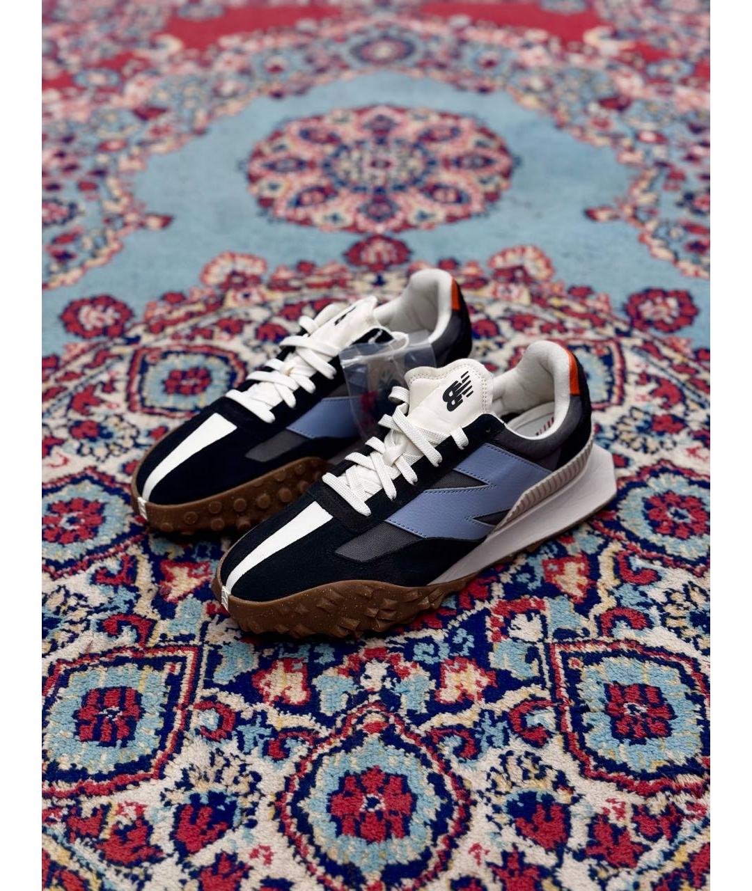 NEW BALANCE Темно-синие замшевые низкие кроссовки / кеды, фото 2
