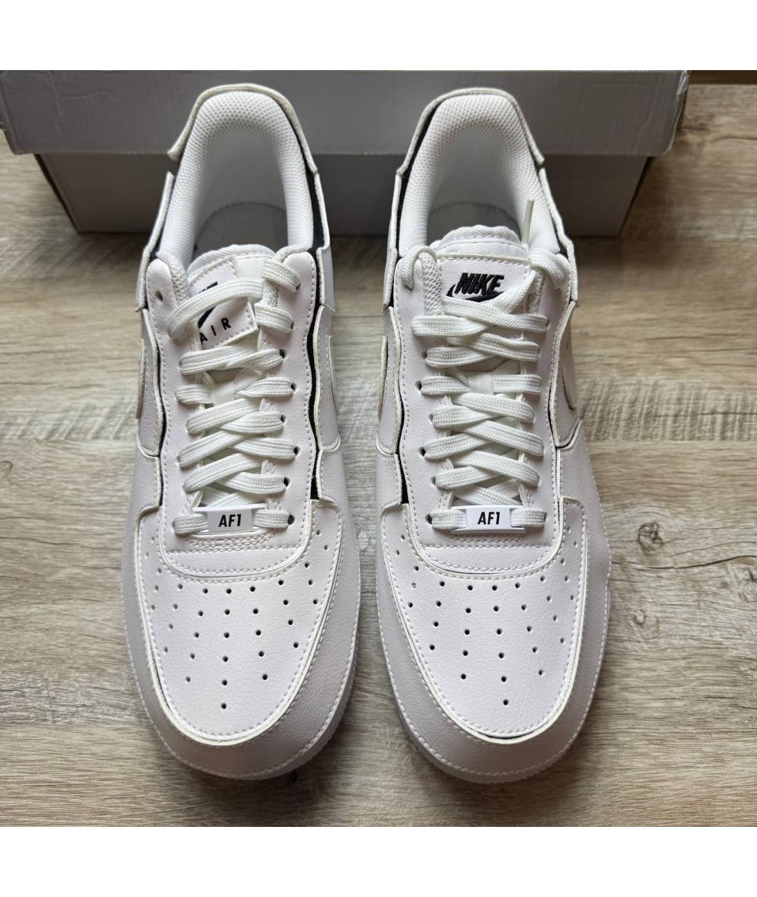 NIKE Белые кожаные низкие кроссовки / кеды, фото 3