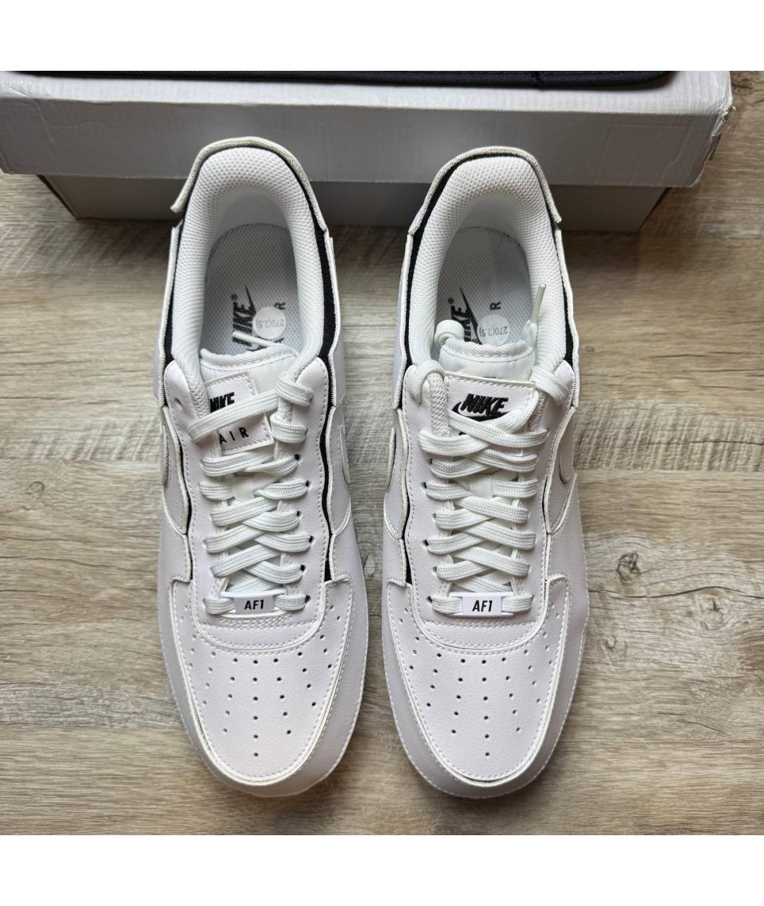 NIKE Белые кожаные низкие кроссовки / кеды, фото 4