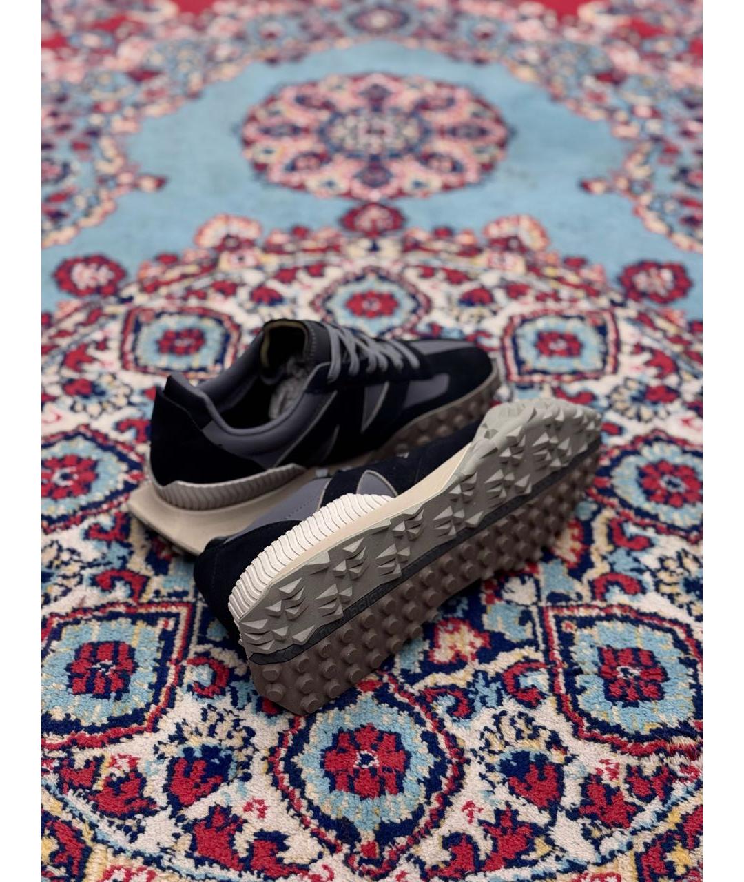 NEW BALANCE Черные замшевые низкие кроссовки / кеды, фото 5