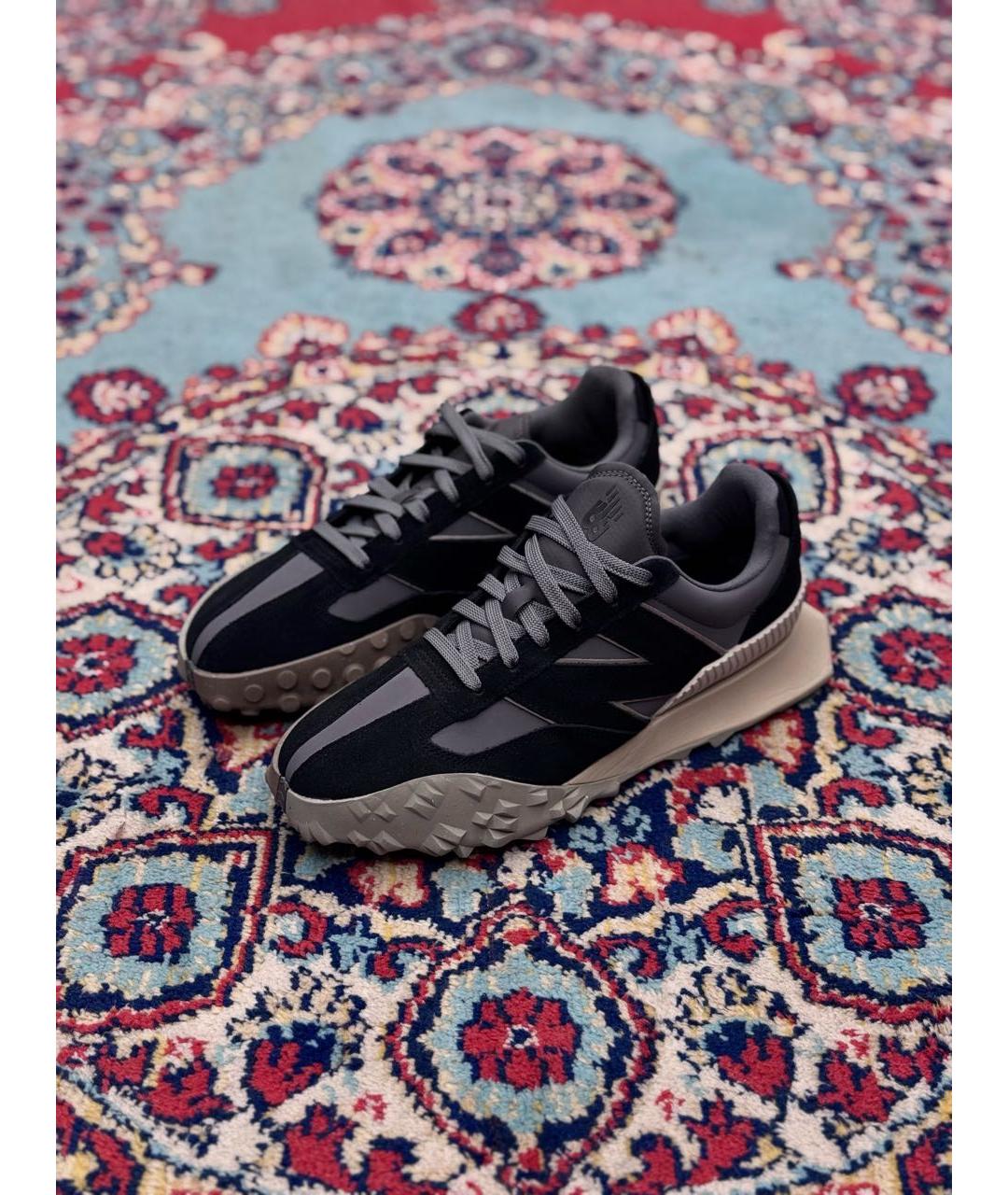 NEW BALANCE Черные замшевые низкие кроссовки / кеды, фото 2