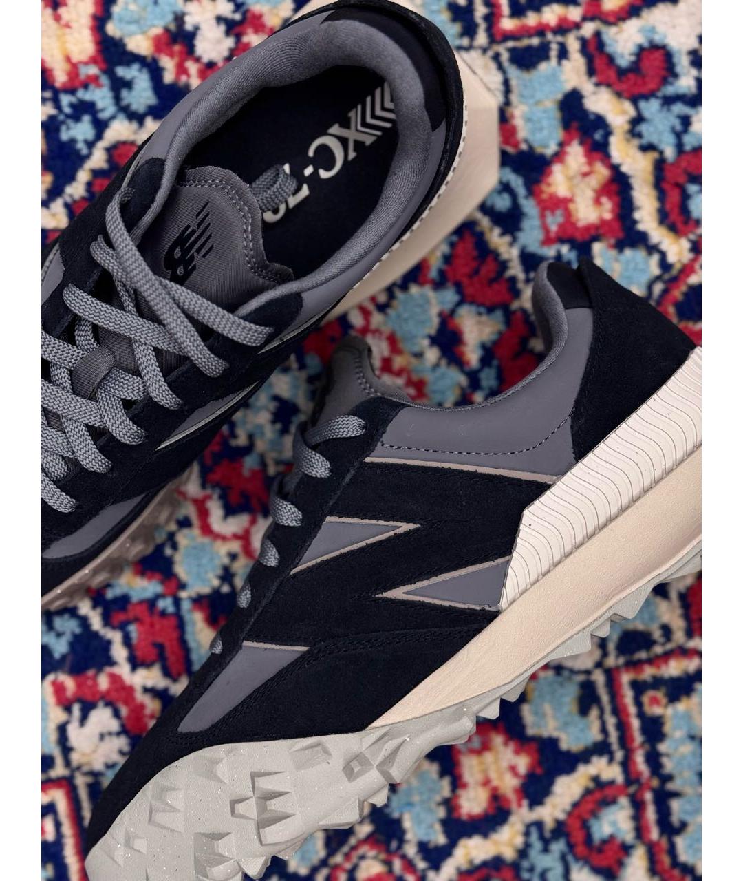 NEW BALANCE Черные замшевые низкие кроссовки / кеды, фото 3