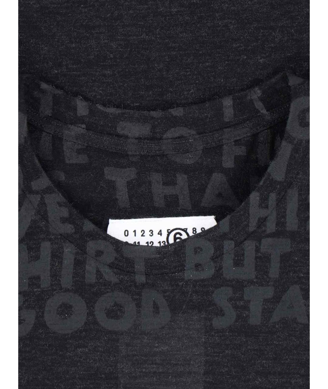 MM6 MAISON MARGIELA Черная футболка, фото 3