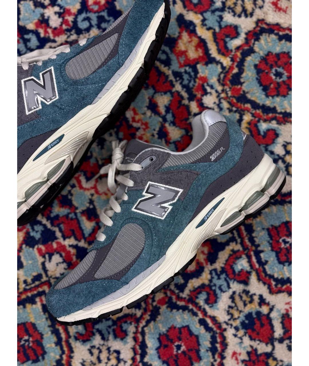 NEW BALANCE Бирюзовые замшевые низкие кроссовки / кеды, фото 5
