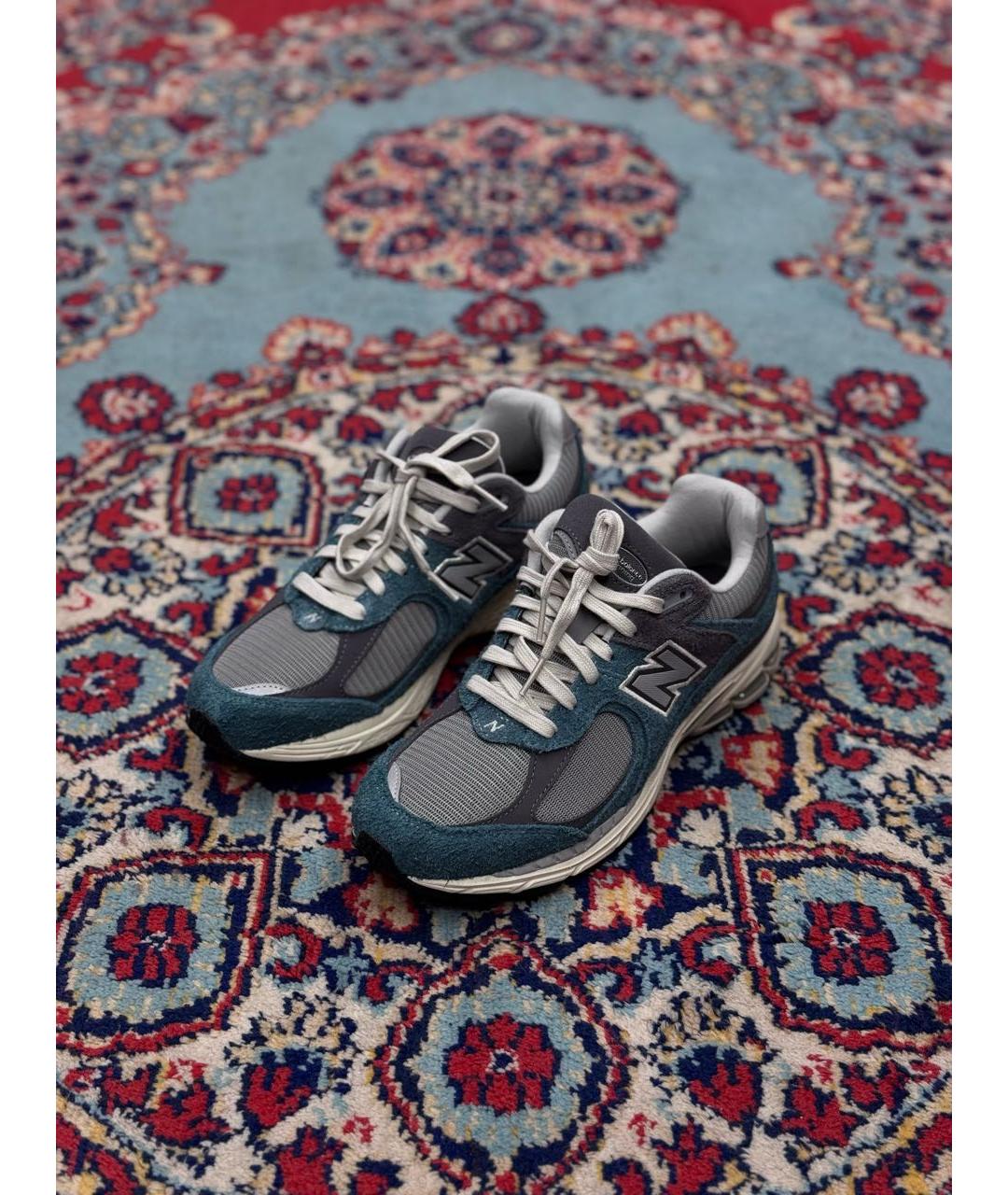 NEW BALANCE Бирюзовые замшевые низкие кроссовки / кеды, фото 2