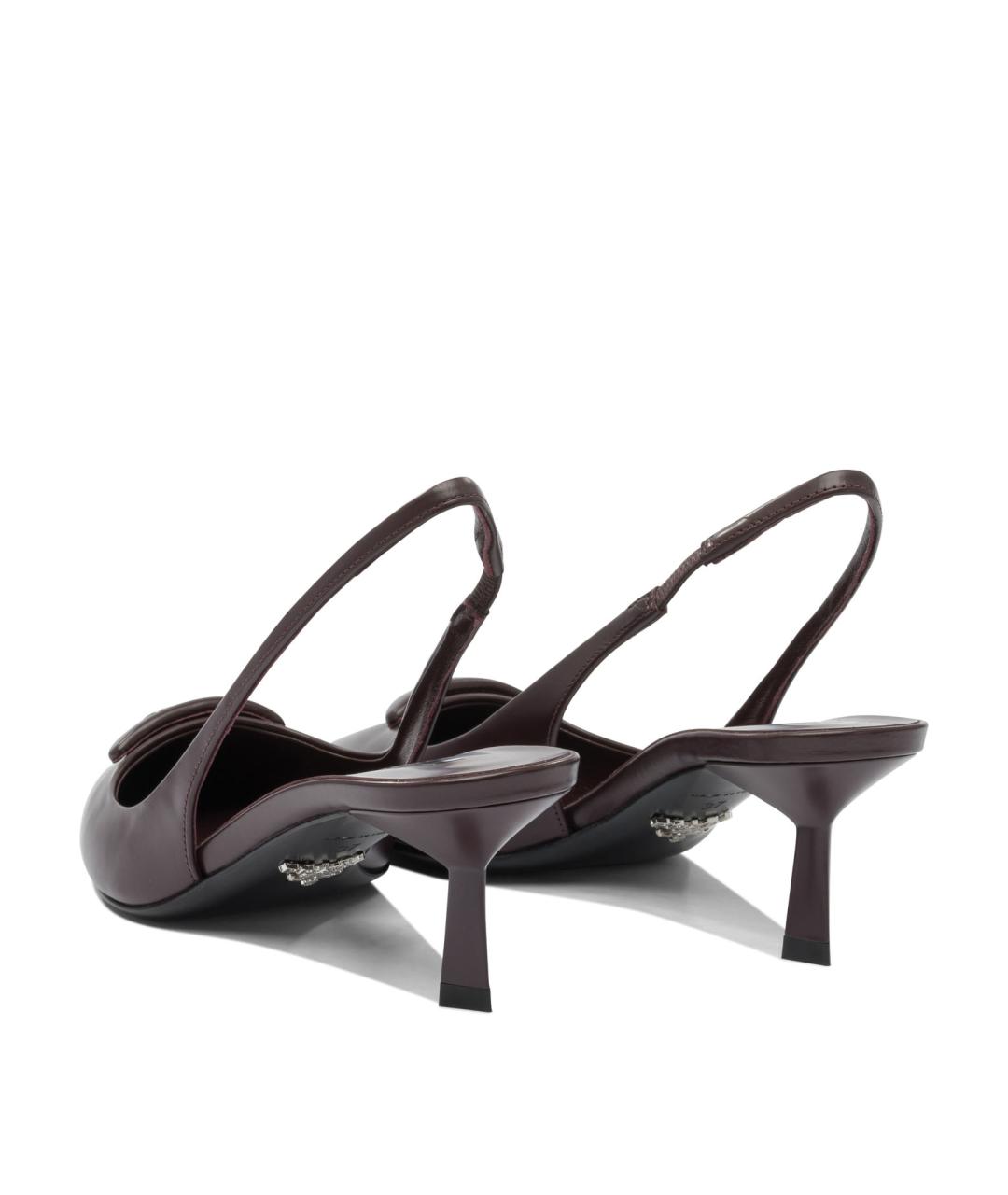 PRADA Бордовые кожаные туфли, фото 4