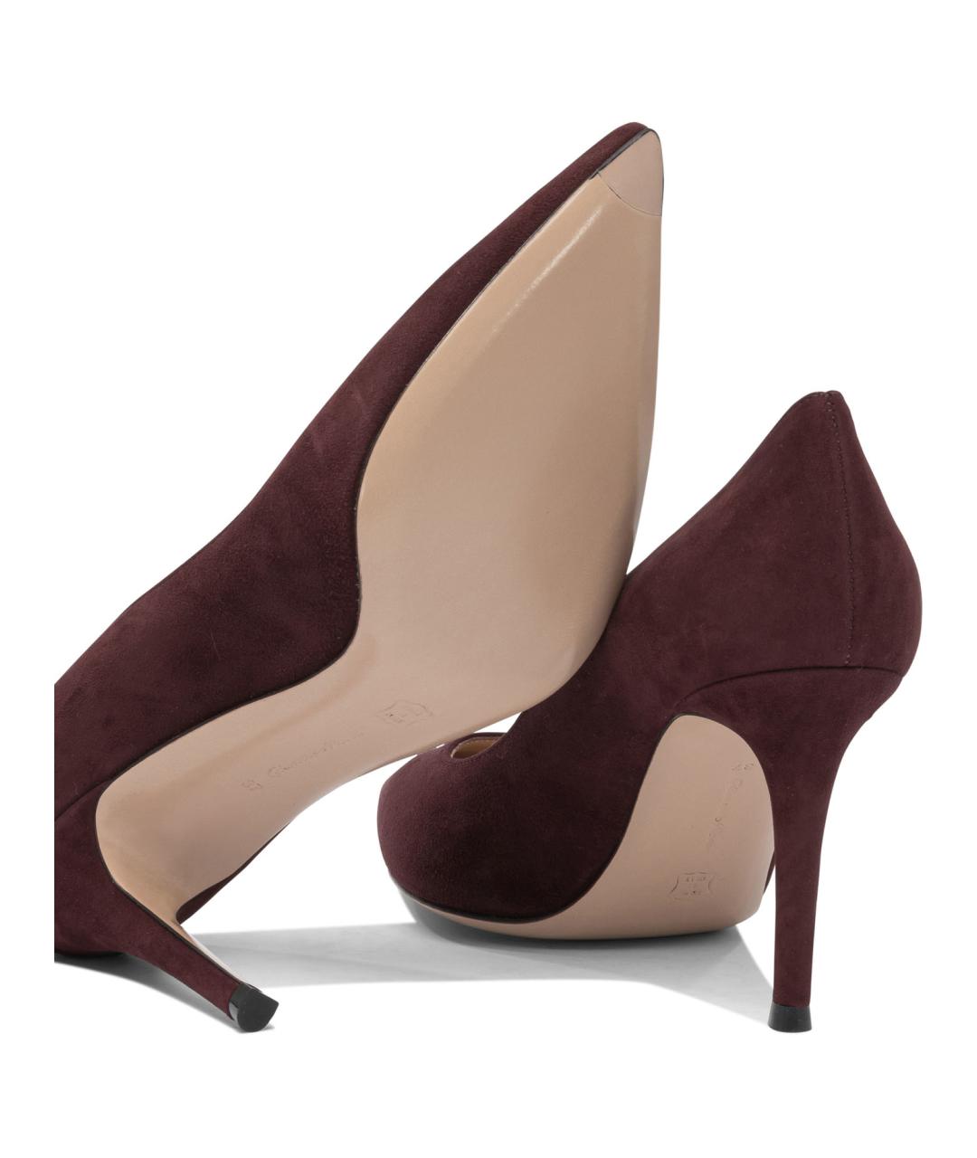 GIANVITO ROSSI Коричневые кожаные туфли, фото 5