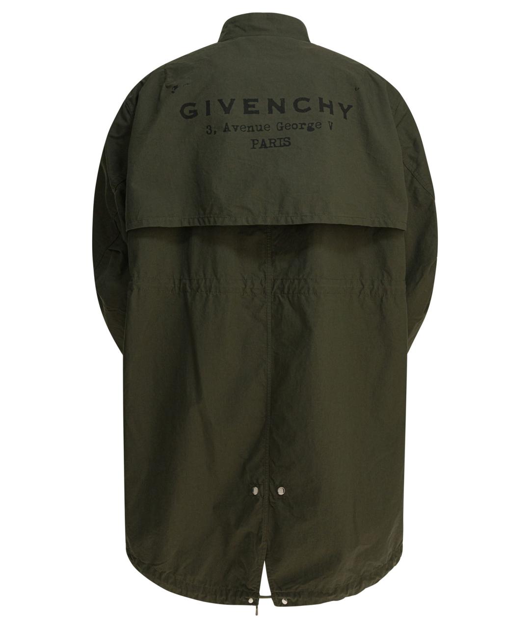 GIVENCHY Зеленая хлопковая парка, фото 2