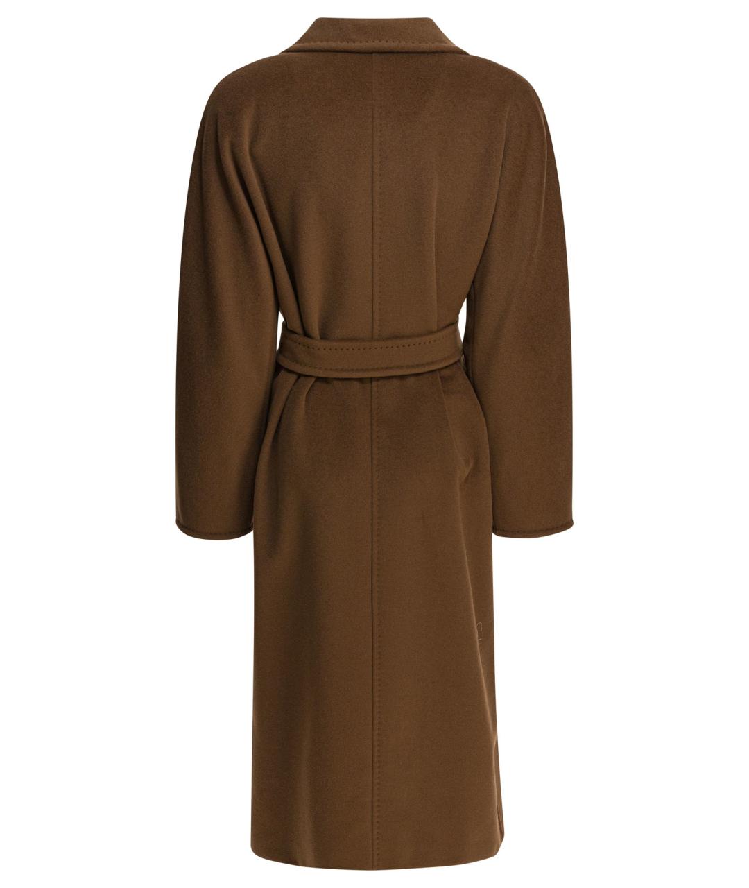 MAX MARA Коричневое шерстяное пальто, фото 2