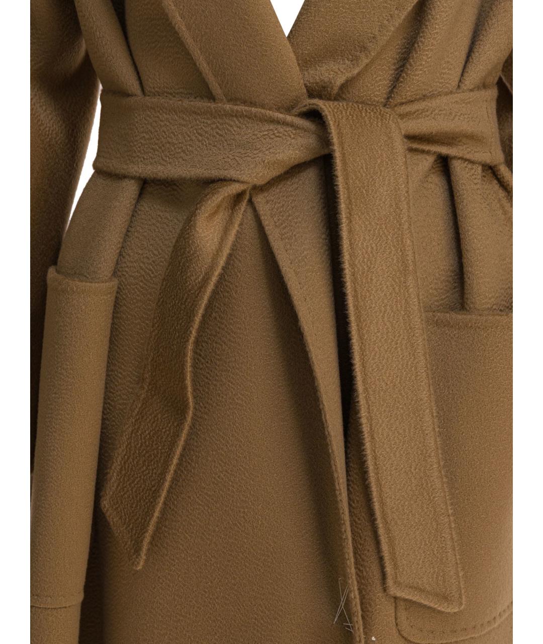 MAX MARA Коричневое кашемировое пальто, фото 3