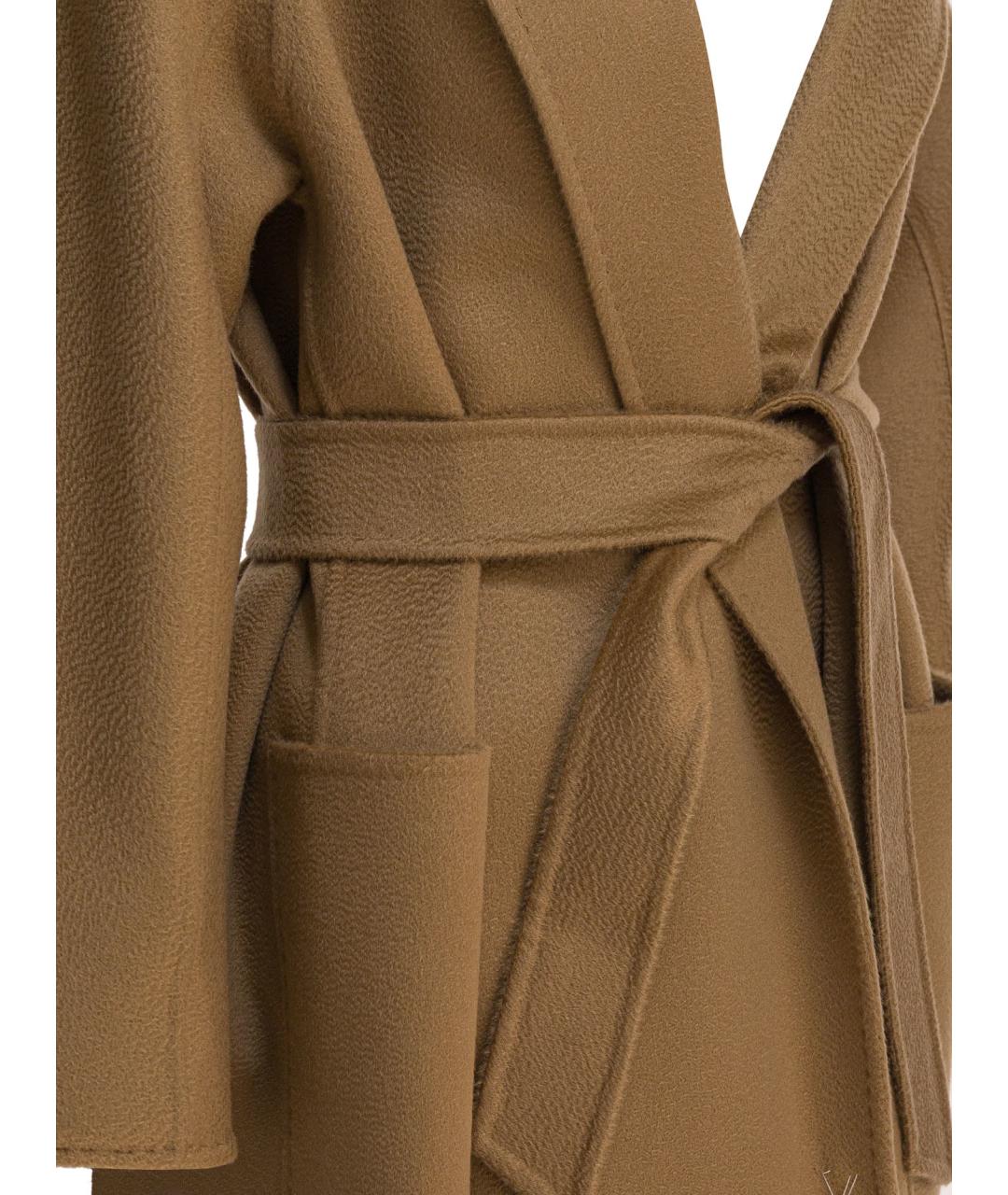 MAX MARA Коричневое кашемировое пальто, фото 4