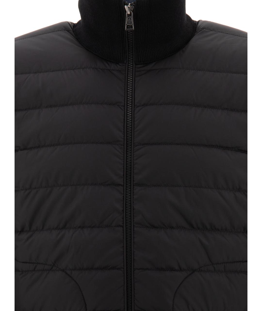 MONCLER Черная полиамидовая куртка, фото 3