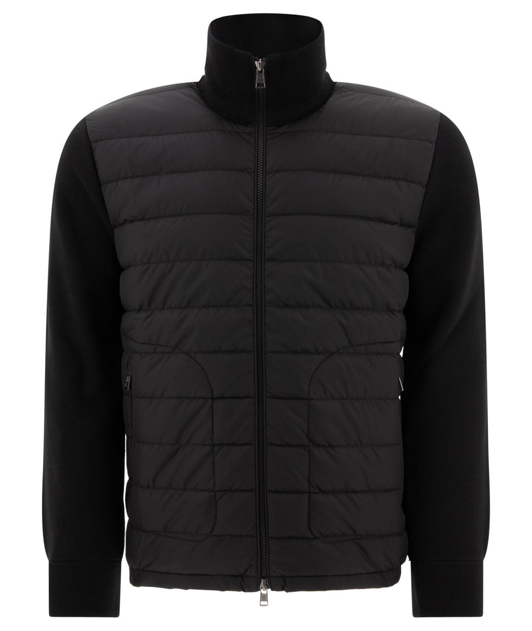 MONCLER Черная полиамидовая куртка, фото 1