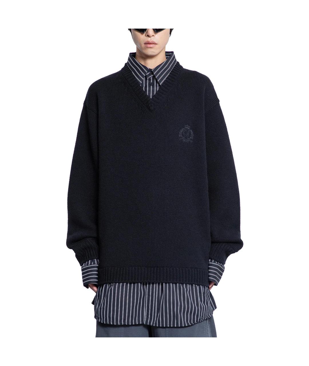 BALENCIAGA Черный джемпер / свитер, фото 3