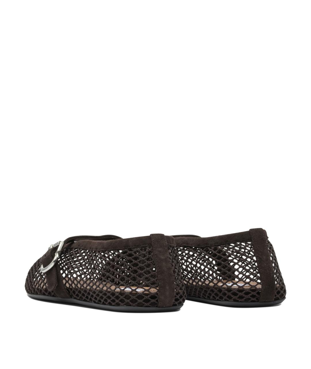 ALAIA Коричневые синтетические балетки, фото 4