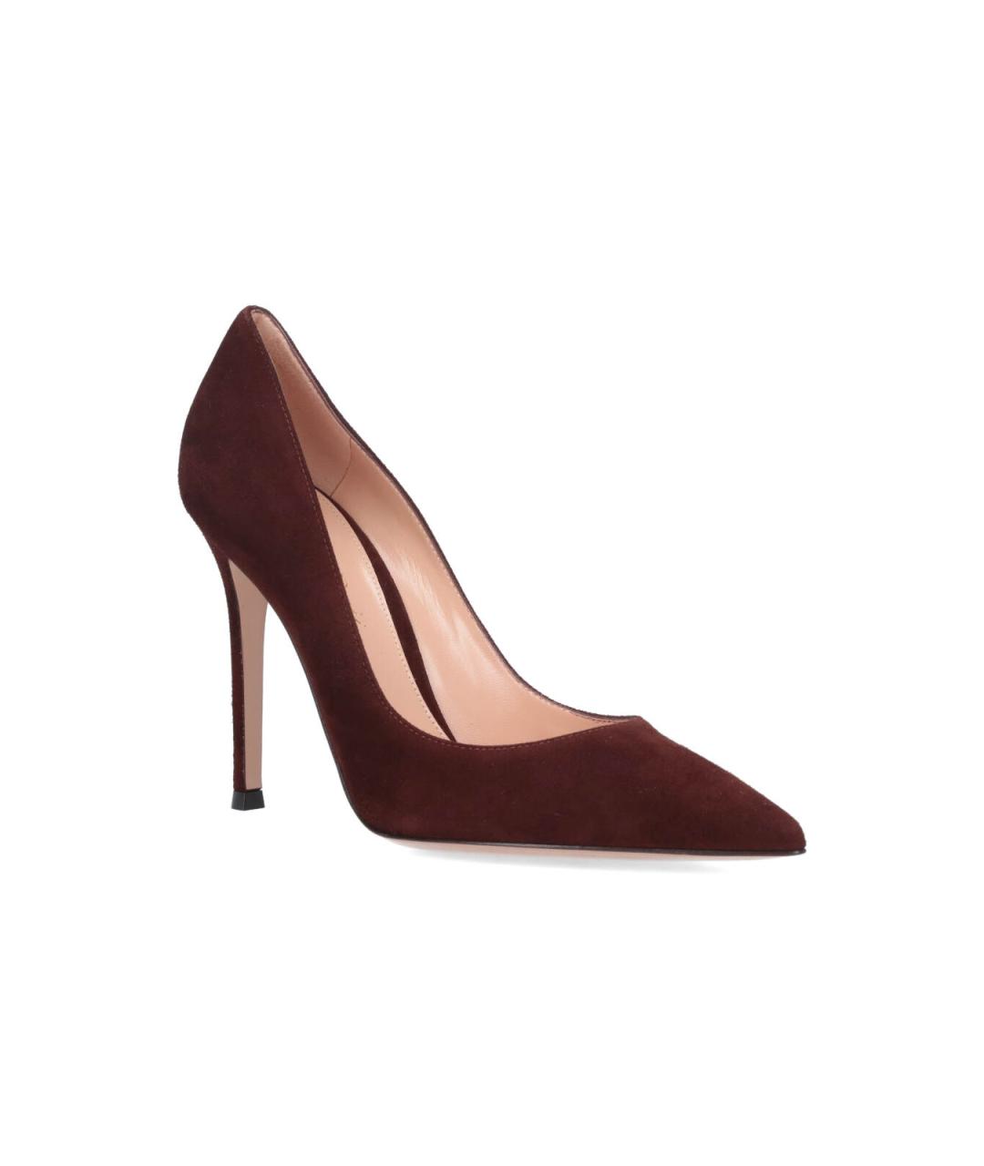GIANVITO ROSSI Коричневые кожаные туфли, фото 2