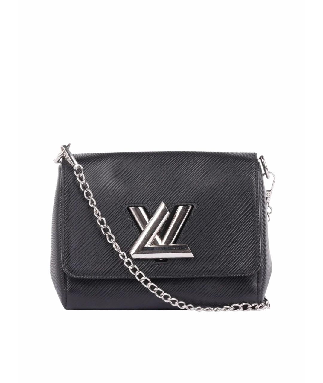 LOUIS VUITTON Черная кожаная сумка через плечо, фото 1