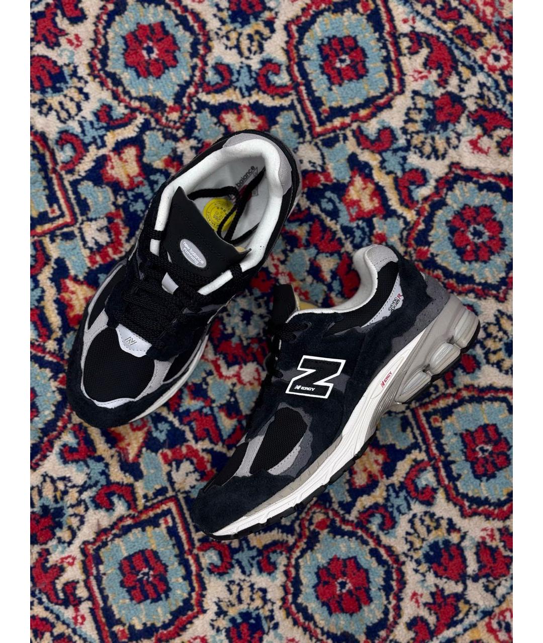 NEW BALANCE Черные замшевые низкие кроссовки / кеды, фото 3