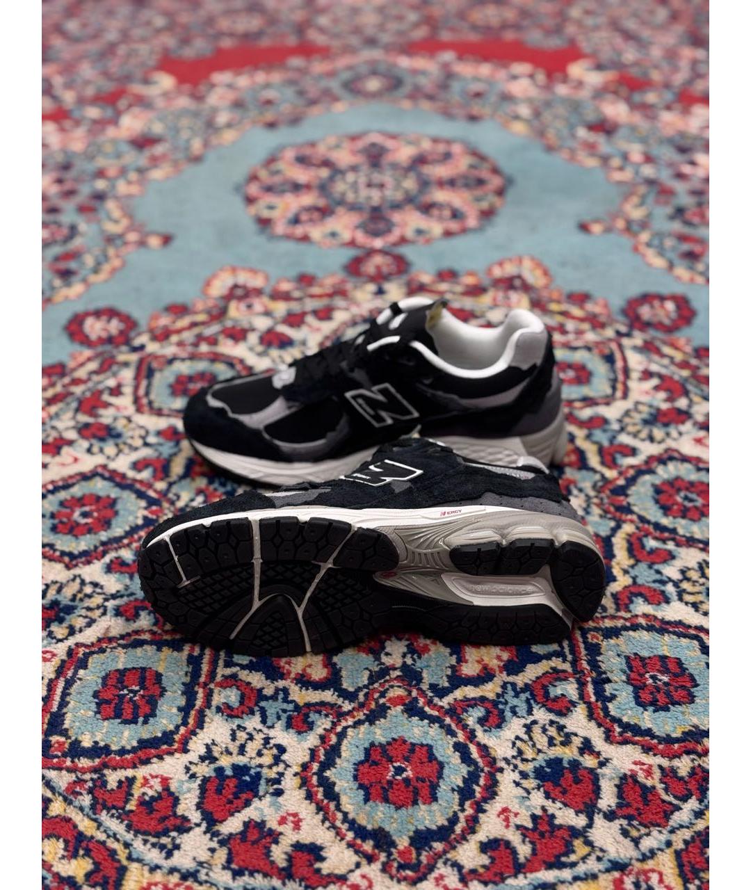 NEW BALANCE Черные замшевые низкие кроссовки / кеды, фото 6