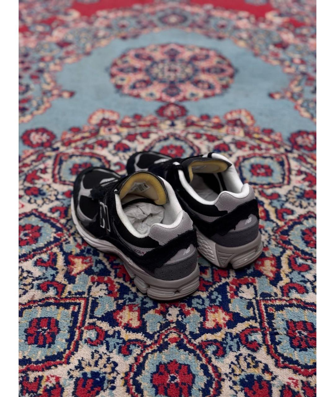 NEW BALANCE Черные замшевые низкие кроссовки / кеды, фото 5