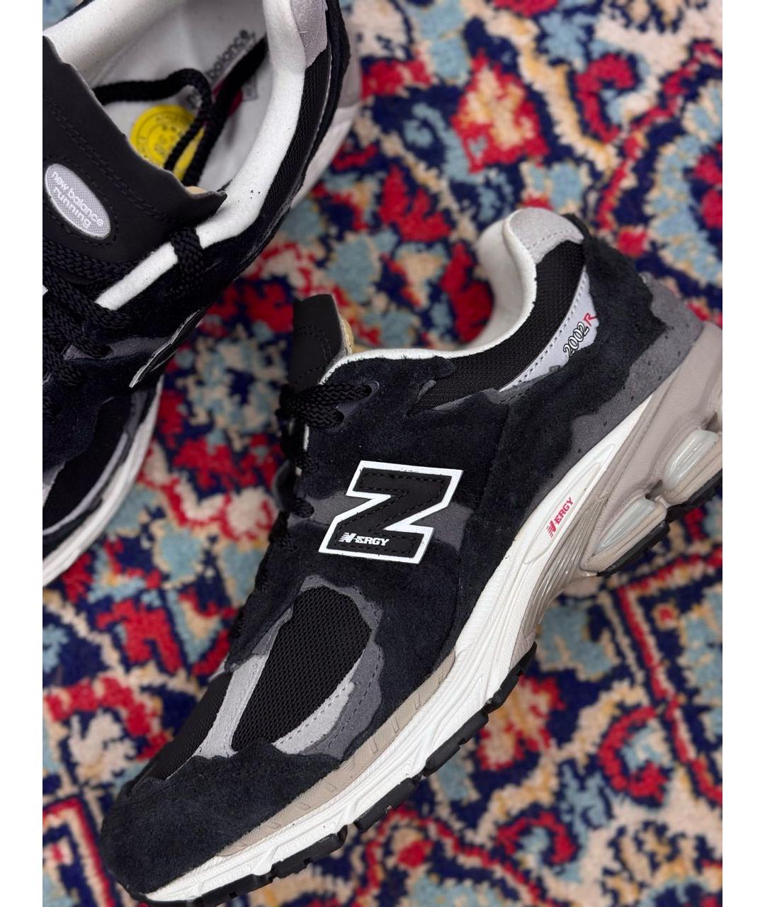 NEW BALANCE Черные замшевые низкие кроссовки / кеды, фото 4