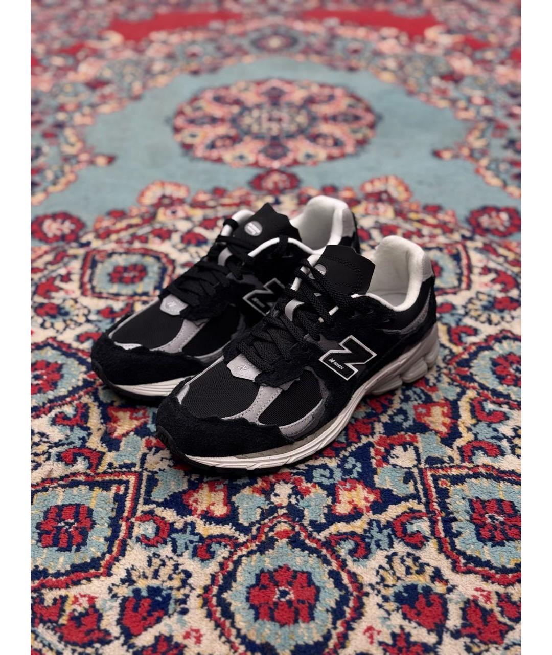 NEW BALANCE Черные замшевые низкие кроссовки / кеды, фото 2