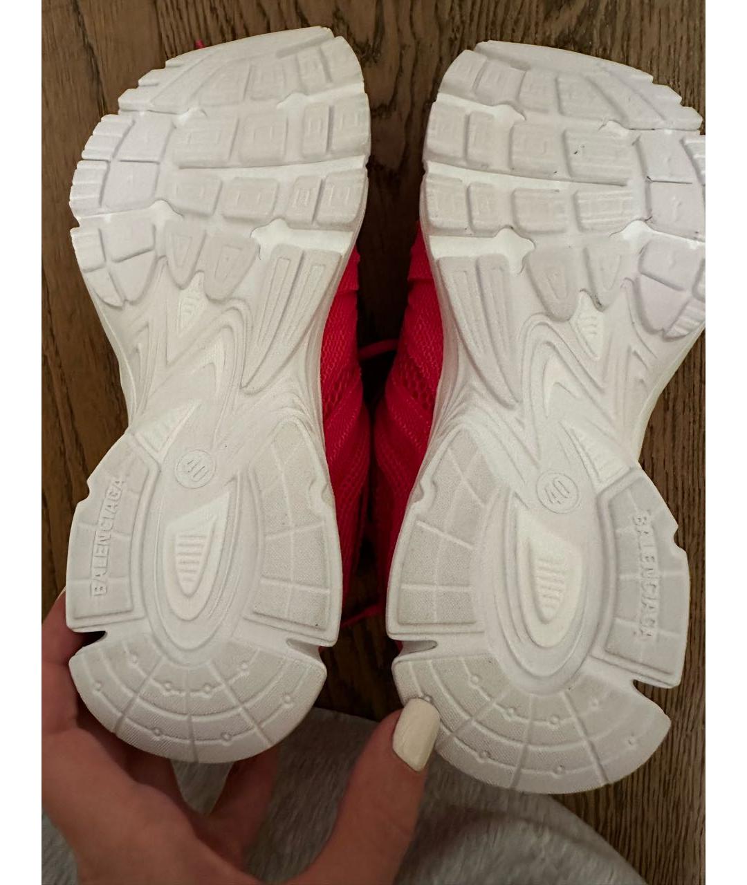 BALENCIAGA Розовые текстильные кроссовки, фото 5