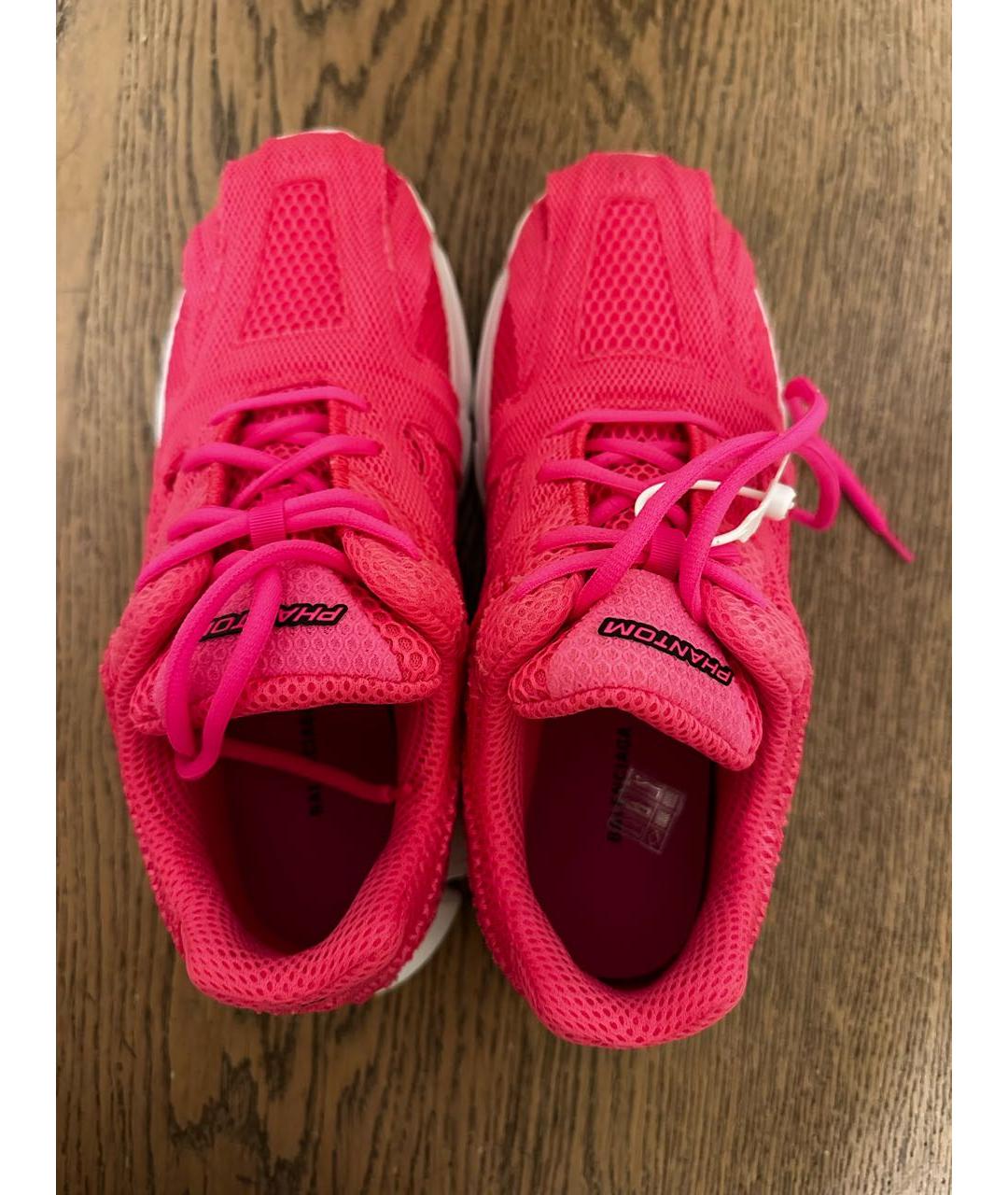 BALENCIAGA Розовые текстильные кроссовки, фото 2