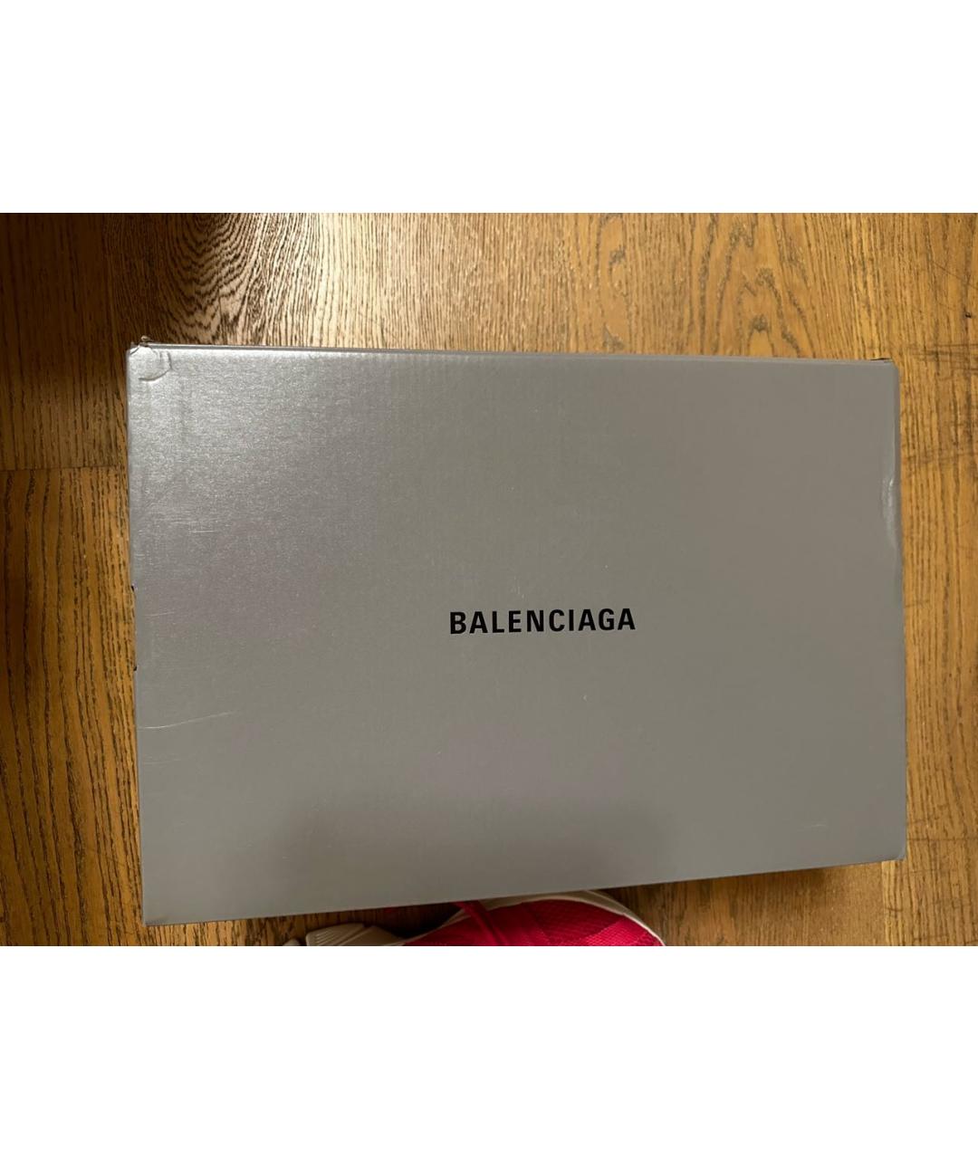 BALENCIAGA Розовые текстильные кроссовки, фото 6
