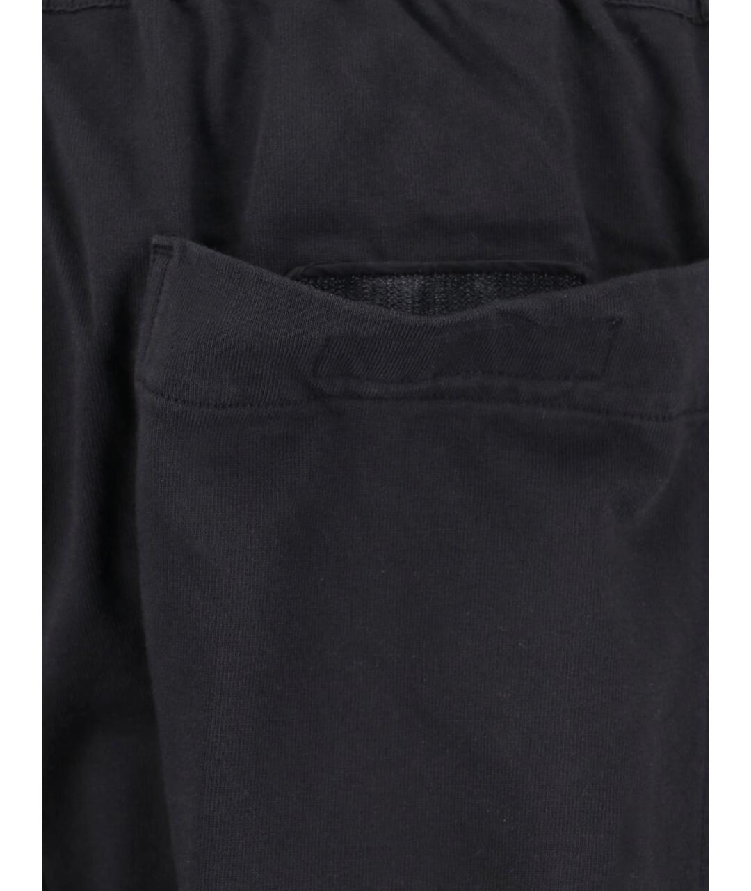 RICK OWENS DRKSHDW Черные хлопковые повседневные брюки, фото 3