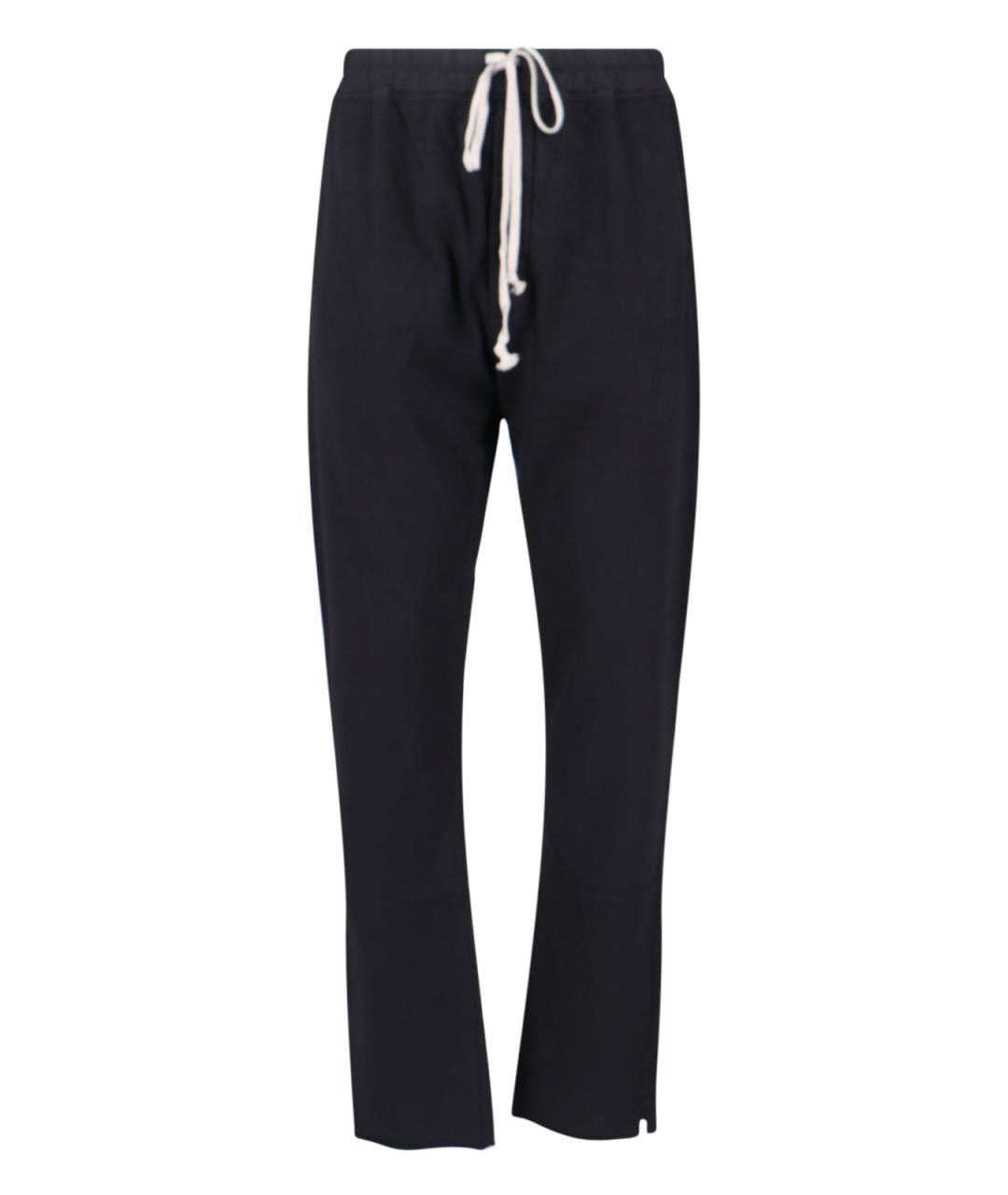RICK OWENS DRKSHDW Черные хлопковые повседневные брюки, фото 1