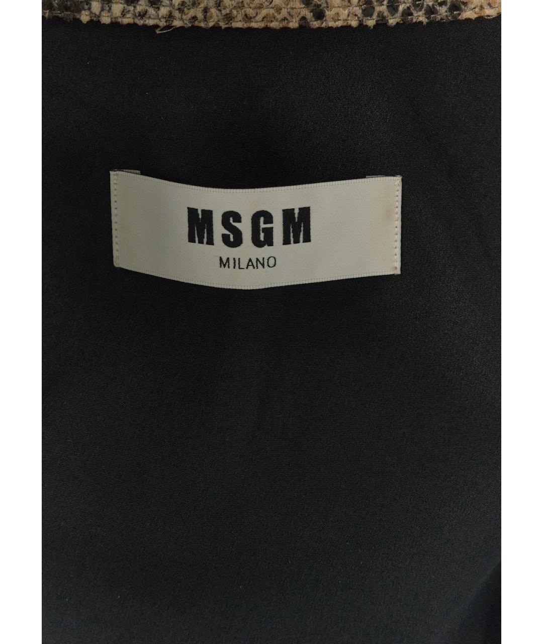 MSGM Бежевый полиэстеровый костюм с брюками, фото 5