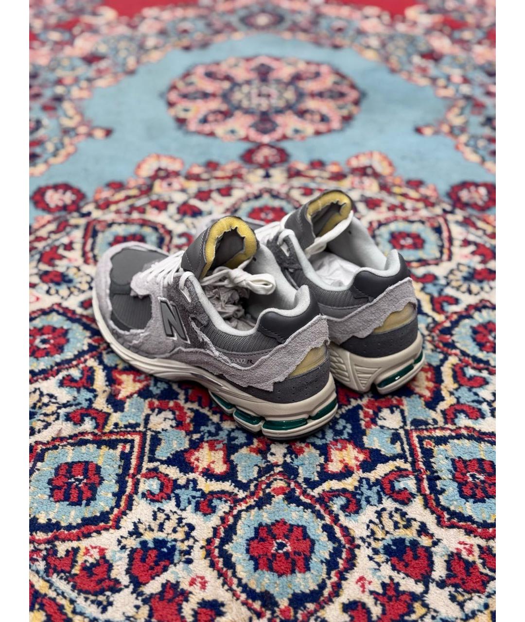 NEW BALANCE Серые замшевые низкие кроссовки / кеды, фото 5